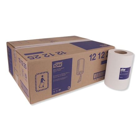 Tork Tork Basic Mini Centerfeed Paper Towel White M1, High Absorbency, 12 x 266 Sheets, 121225, PK12 121225